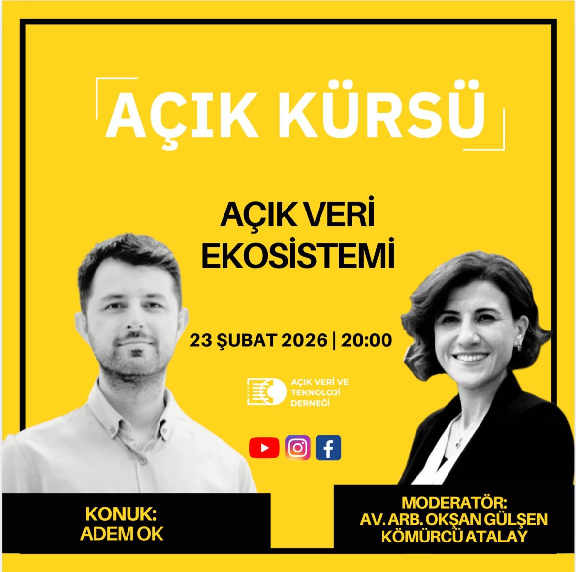 [Açık Kürsü] 51. Bölüm | Açık Veri Ekosistemi – Adem Ok